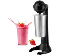 Retro Milkshake Maker, 100W Milk Frother, 500ml Stainless Steel Cup, 2 Speed Settings, Protein Shake Mixer, Milk Shakes, Omelettes Mix, Cocktails, Frappes Blends
