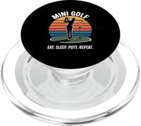 Retro Mini Golf Eat Sleep Putt Repeat PopSockets PopGrip for MagSafe