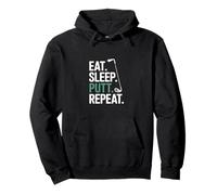Retro Mini Golf Eat Sleep Putt Repeat Pullover Hoodie