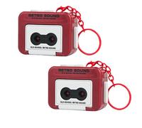 Retro Mini Tape Recorder Keychain, 40-Second Voice Recorder and Music Player with Vintage Cassette Design, Portable Sound Recording Pendant for Backpacks, Gifts, and Handbags