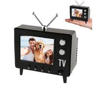 Retro Mini Work TV, Tiny Fake TV with 720P Display, 8GB Memory, Supports & For D Playback - Headphones Perfect USB
