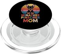 Retro Miniature Pinscher Mom PopSockets PopGrip for MagSafe