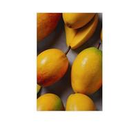 Retro Minimalist Mango Tropical Fruit Kitchen Decor Canvas Poster Bedroom Decor Landscape Office Room Decor Gift 12" L X 18" W