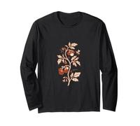 Retro Minimalist Tomato Vine Urban Gardener Aesthetic Long Sleeve T-Shirt