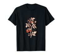 Retro Minimalist Tomato Vine Urban Gardener Aesthetic T-Shirt