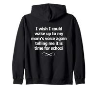 Retro Miss My Mom's Voice Nostalgic 90s School Memory Zip Hoodie