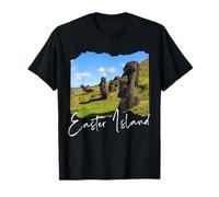 Retro Moai Statue Easter Island Statue Head T-Shirt