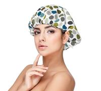 Retro Mod Polka Dot Pattern,Adult's Satin Sleeping Cap - Women's Elastic Sleep Bonnet, Adjustable Overnight Hair Cover