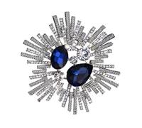 Retro Modern Crystal Brooch For Women Luxury Rhinestones Baroques Design Multi Purpose Lightweight Fashion Accessory Courts Crystal Rhinestones Brooch