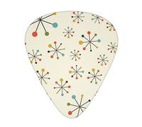 Retro Modern Printed Guitar Picks Personalized Guitar Plectrums 12 Pcs For Acoustic Guitar Electric Guitar And Bass Bulk Guitar Pick One Size