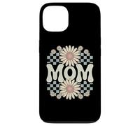Retro Mom Daisy Flowers Checkered Aesthetic 70s Vibes Mother Case for iPhone 13