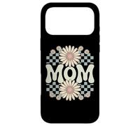 Retro Mom Daisy Flowers Checkered Aesthetic 70s Vibes Mother Case for iPhone 17 Pro Max