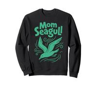 Retro Mom Seagull Coastal Beach Vintage Style Sweatshirt