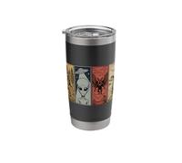 Retro Monster Loch Ness Mothman Bigfoot Alien Funny Cryptid Stainless Steel Insulated Tumbler