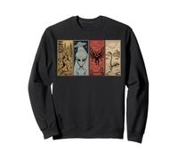 Retro Monster Loch Ness Mothman Bigfoot Alien Funny Cryptid Sweatshirt