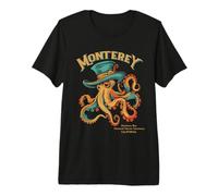 Retro Monterey-Bay National Marine-Sanctuary Souvenir Premium T-Shirt