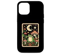 Retro Moon Frog Tarot Card Mushroom Aesthic Cottagecore Case for iPhone 12/12 Pro