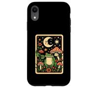 Retro Moon Frog Tarot Card Mushroom Aesthic Cottagecore Case for iPhone XR