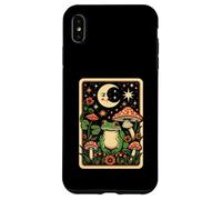 Retro Moon Frog Tarot Card Mushroom Aesthic Cottagecore Case for iPhone XS Max