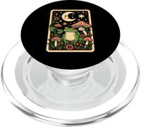 Retro Moon Frog Tarot Card Mushroom Aesthic Cottagecore PopSockets PopGrip for MagSafe