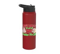Retro Most Likely to Eat All The Christmas Tree Cakes Debbie Stainless Steel Insulated Water Bottle