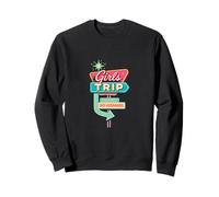 Retro Motel Sign Girls Trip Vacation Mid Century Sweatshirt