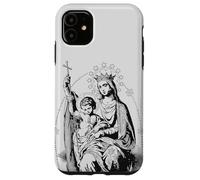 Retro Mother Mary and Baby Jesus Art Catholic Vintage Case for iPhone 11