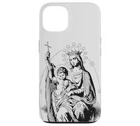 Retro Mother Mary and Baby Jesus Art Catholic Vintage Case for iPhone 13