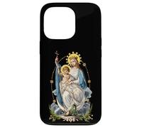 Retro Mother Mary and Baby Jesus Art Catholic Vintage Case for iPhone 13 Pro