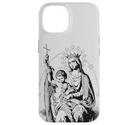 Retro Mother Mary and Baby Jesus Art Catholic Vintage Case for iPhone 14