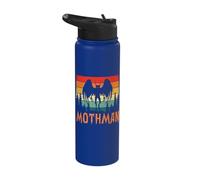 Retro Mothman Mythical Creature Cryptid Stainless Steel Insulated Water Bottle