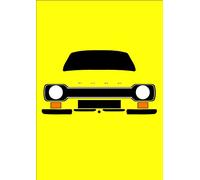 Retro Motor Company Ford Escort MK1 RS Mexico Greeting Card