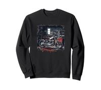 Retro Motorcycle Garage Costume for Bikes Lovers Sweatshirt