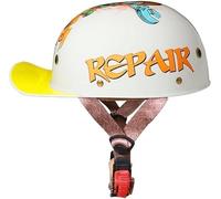 Retro Motorcycle Half Helmet, Baseball Cap Open Face Motorbike Helmet, DOT/ECE Certification Adult Men Women Helmet, with Quick Release Buckle, for Bicycle Cruiser Scooter M~XL 10,L