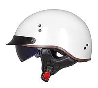 Retro Motorcycle Half Helmet, Bike Cruiser Chopper Moped Scooter ATV Helmet, ECE Approved Vintage Motorbike Open-Face Helmet For Adult Men And Women