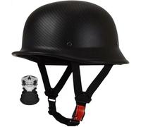 Retro Motorcycle Half Helmet, DOT/ECE Approved Vintage Half Shell Helmet, Electric Bike Scooter Men and Women Riding Jet Helmet Cruiser Chopper Anti-Collision Helmet 6,2XL