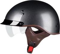 Retro Motorcycle Half Helmet DOT/ECE Approved Vintage Half Shell Helmet, Electric Bike Scooter Men And Women Riding Jet Helmet Cruiser Chopper Anti-Collision Helmet 2,M