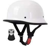 Retro Motorcycle Half Helmet, DOT/ECE Approved Vintage Half Shell Helmet, Electric Bike Scooter Men and Women Riding Jet Helmet Cruiser Chopper Anti-Collision Helmet 3,2XL