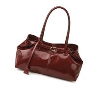 Retro Motorcycle Styles Shoulder Bag Spacious and Lightweight Underarm PU Commuting Handbag for Work or Travel Top Handle
