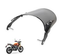 Retro Motorcycle Windshield Wind Deflector Front Flyscreen Headlight Fairing Compatible with Triumph Speed 400 / Scrambler 400X 2024-2025, ABS, Easy To Install, Smoked Finish