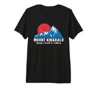 Retro Mount Kinabalu Mountains Premium T-Shirt