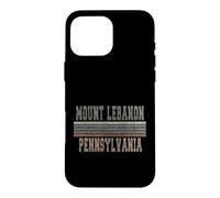 Retro Mount Lebanon Pennsylvania Case for iPhone 16 Pro Max