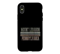 Retro Mount Lebanon Pennsylvania Case for iPhone X/XS