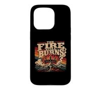 Retro Mountain Cross The Fire Still Burns Case for iPhone 15 Pro