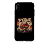 Retro Mountain Cross The Fire Still Burns Case for iPhone XS Max