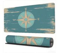 Retro Mouse Mat XXL 35.4x15.7x0.12 inch Large Gaming Mouse Pad Guide Desk Mat Stitched Edges, Washable Japanese Mousepad with Anti-Slip Rubber Base Computers Desk Pad for Laptop Office Decor, Model872