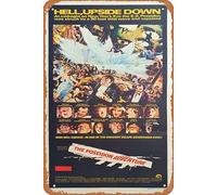 Retro Movie Poster Poseidon Adventure,The 1972 Tin Sign,Vintage of Classic Old Film Poster Metal Sign TV Bar Gift Karaoke Music Club Restaurant Man Cave Wall Decoration 8x12 Inches Plaques.