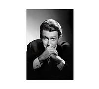 Retro Movie Star James Maitland Stewart Canvas Poster Bedroom Decor Sports Landscape Office Room Decor Gift Unframe-style 08x12inch(20x30cm)