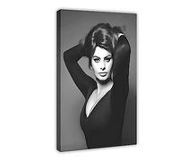 Retro Movie Star Sophia Loren Canvas Poster Wall Art Decor Print Picture Paintings for Living Room Bedroom Decoration Frame-style 08x12inch(20x30cm)