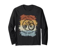 Retro MTB Mountainbiking for Climate Protection Long Sleeve T-Shirt